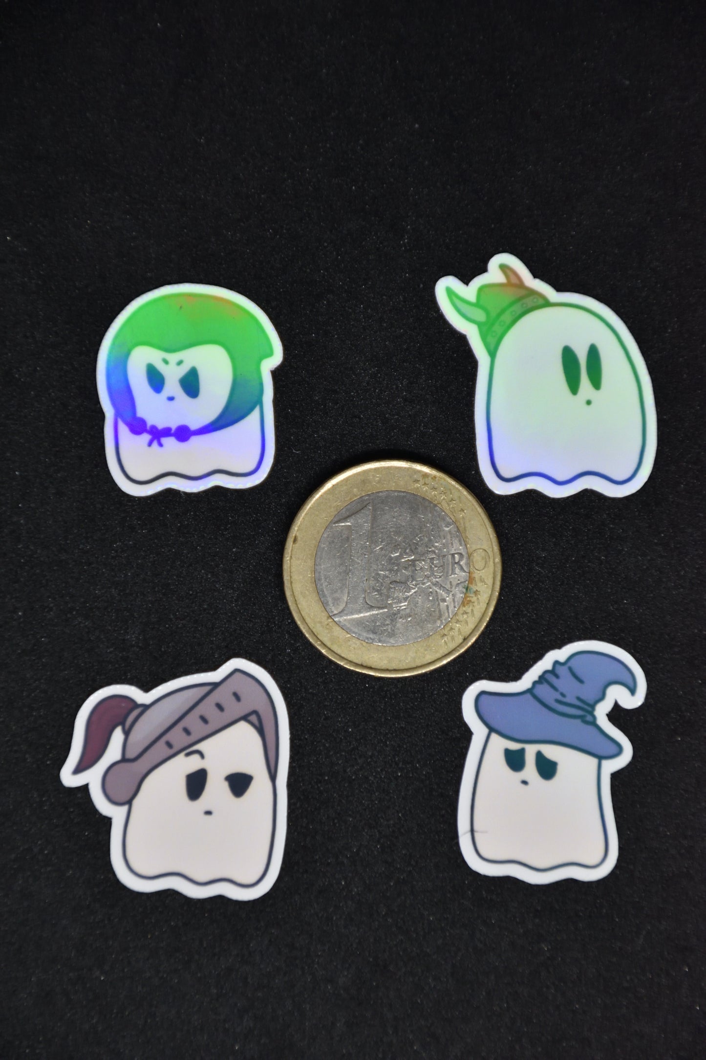 Mini Holographic Ghosts of my Players - TTRPG Sticker Pack