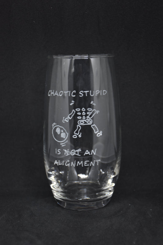 🎁 Chaotic Stupid Skeleton - TTRPG Gegraveerde Glazen (100% off)