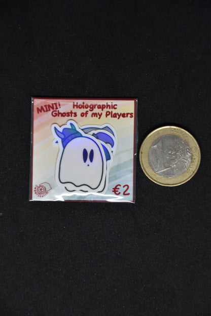 Mini Holographic Ghosts of my Players - TTRPG Sticker Pack