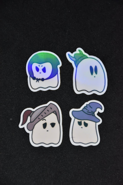 Mini Holographic Ghosts of my Players - TTRPG Sticker Pack