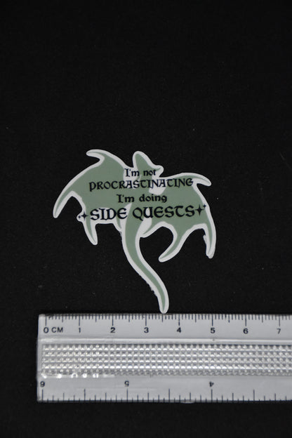 I'm not procrastinating, I'm doing Side Quests - TTRPG Sticker