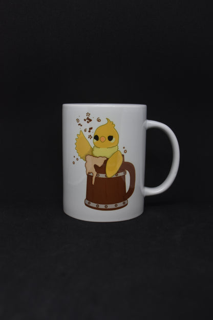 Bard Bird Cartoon - TTRPG Mugs