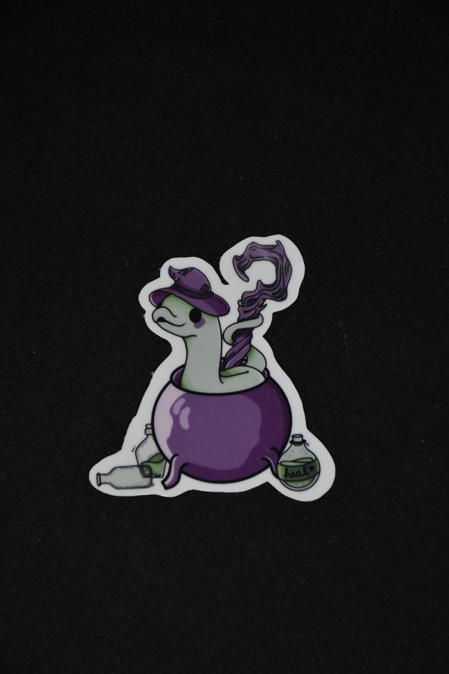 Wizard Snake Cartoon - TTRPG Sticker