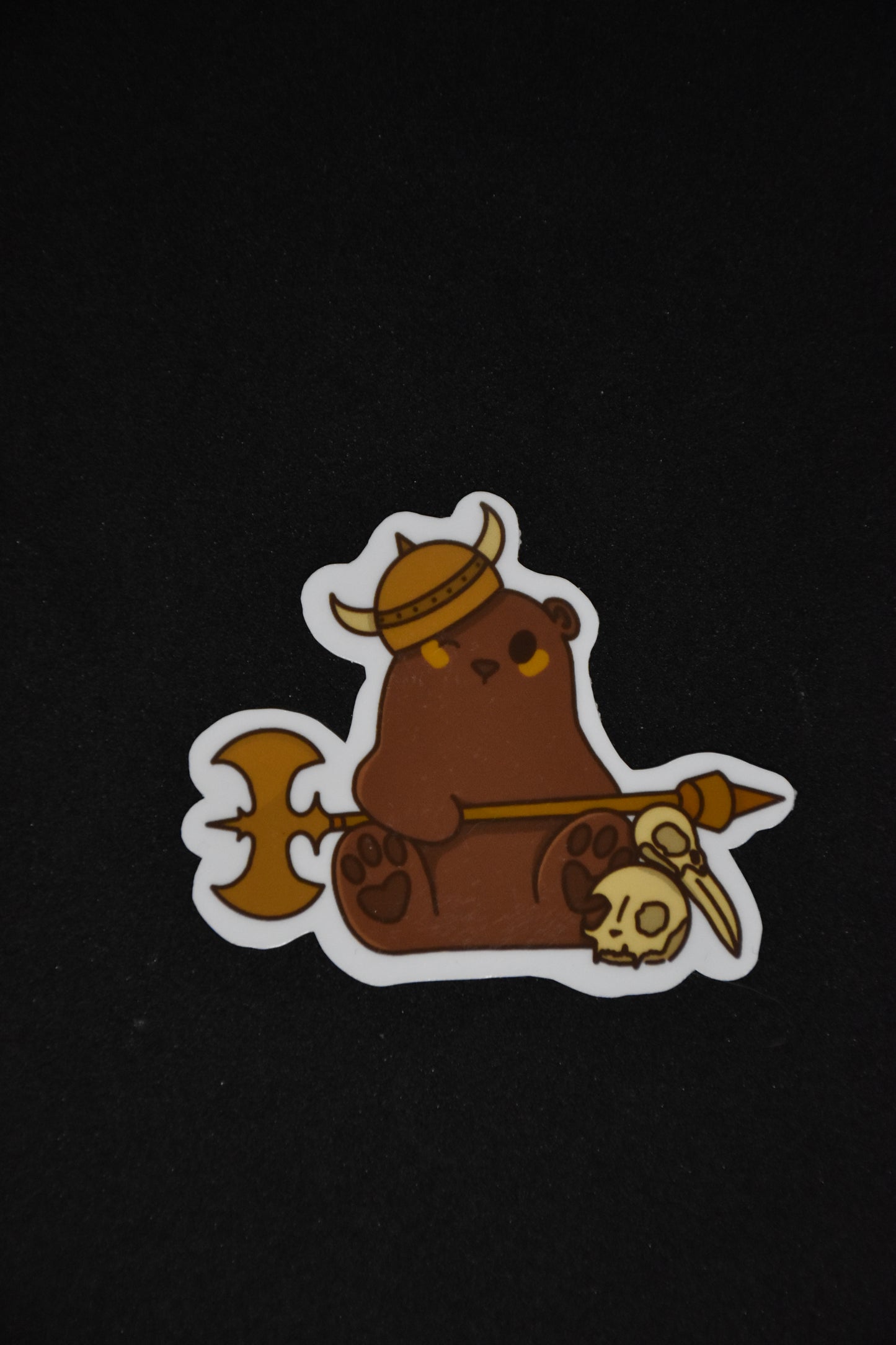 Barbarian Bear Cartoon - TTRPG Sticker