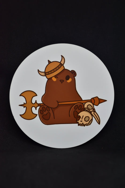 Barbarian Bear Cartoon - TTRPG Onderzetters