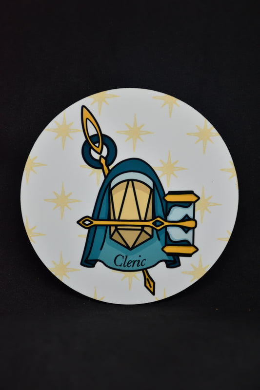 Cleric Dobbelsteen - TTRPG Onderzetters