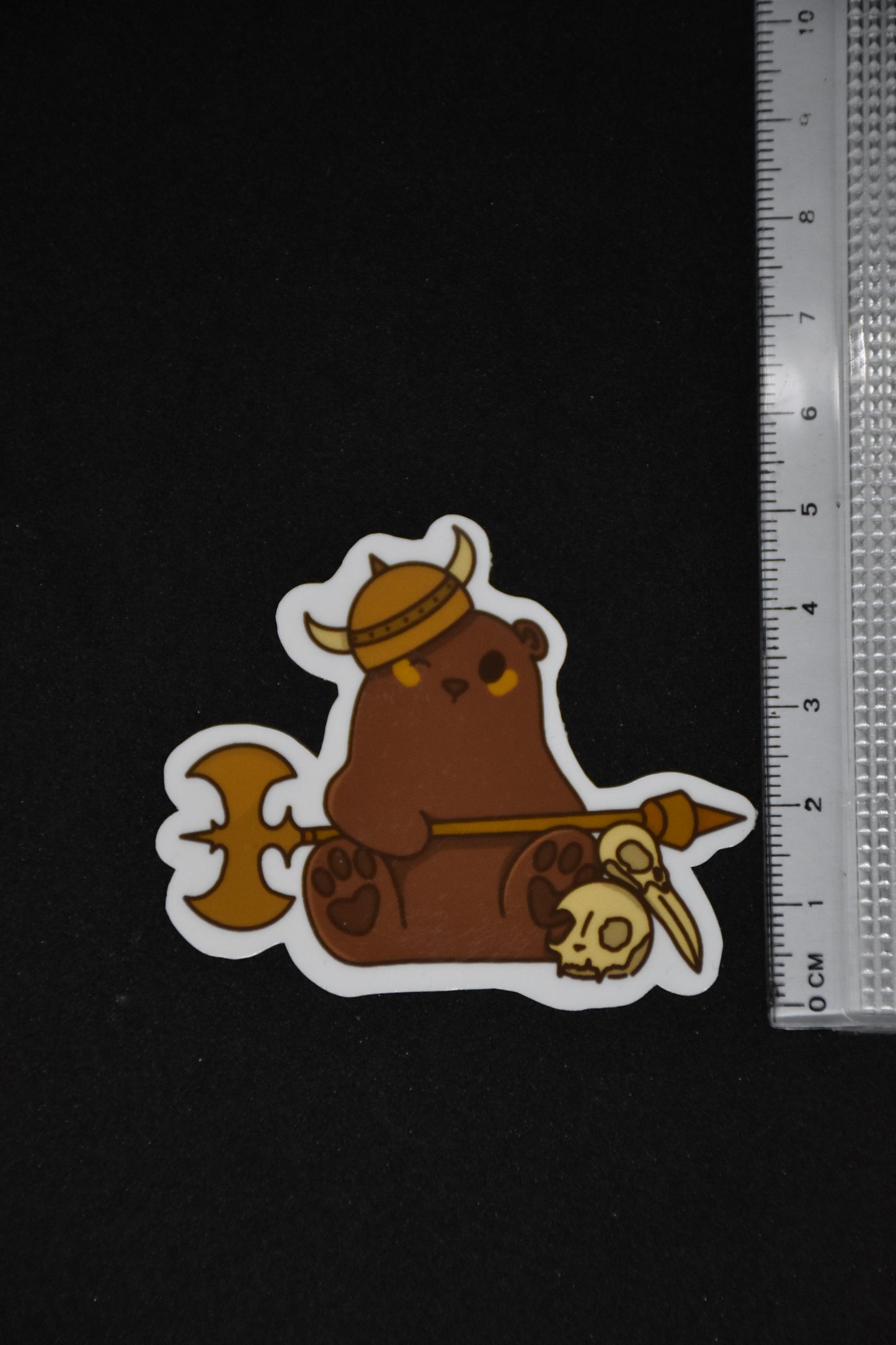 Barbarian Bear Cartoon - TTRPG Sticker