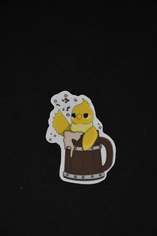 Bard Vogel Cartoon - TTRPG Sticker