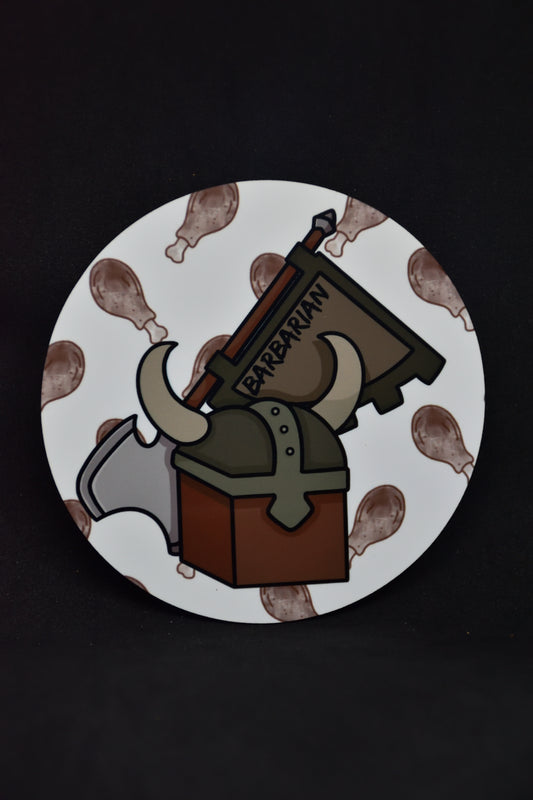 Barbarian Dobbelsteen - TTRPG Onderzetters