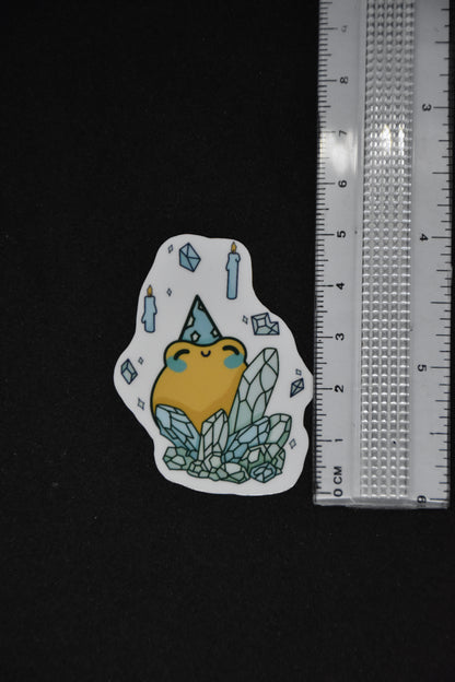 Wizard Frog Cartoon - TTRPG Sticker