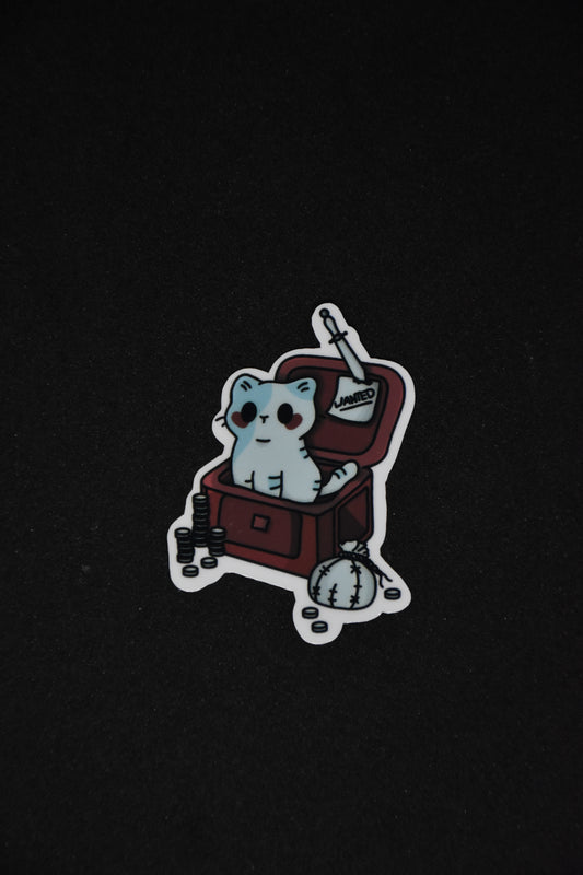 Rogue Cat Cartoon - TTRPG Sticker