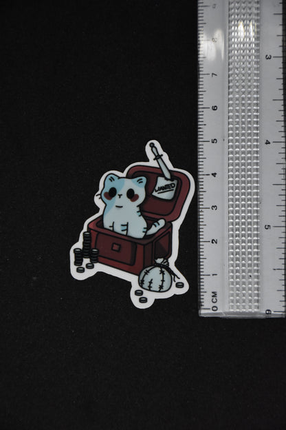 Rogue Cat Cartoon - TTRPG Sticker