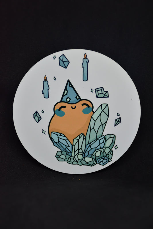 Wizard Frog Cartoon - TTRPG Onderzetters