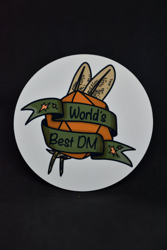 World's Best DM - TTRPG Onderzetters