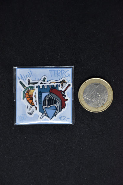 Mini TTRPG Warrior Classes - Sticker Pack