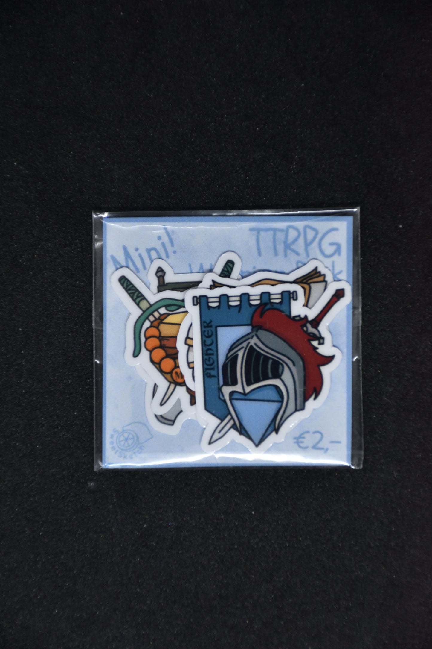 Mini TTRPG Warrior Classes - Sticker Pack