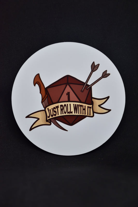 Just roll with it - TTRPG Onderzetters