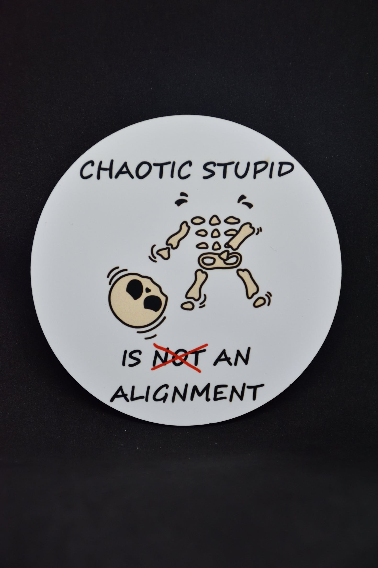 Chaotic Stupid Skelet - TTRPG Onderzetters