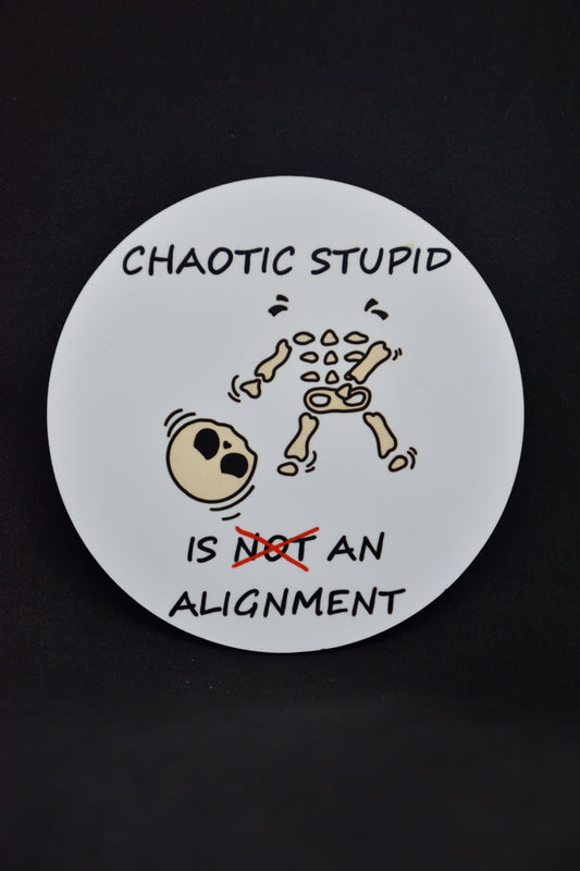 Chaotic Stupid Skelet - TTRPG Onderzetters