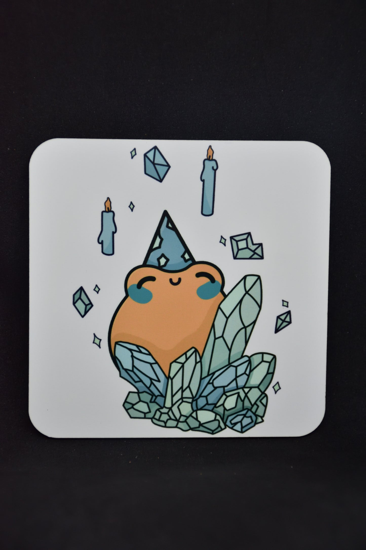 Wizard Frog Cartoon - TTRPG Onderzetters