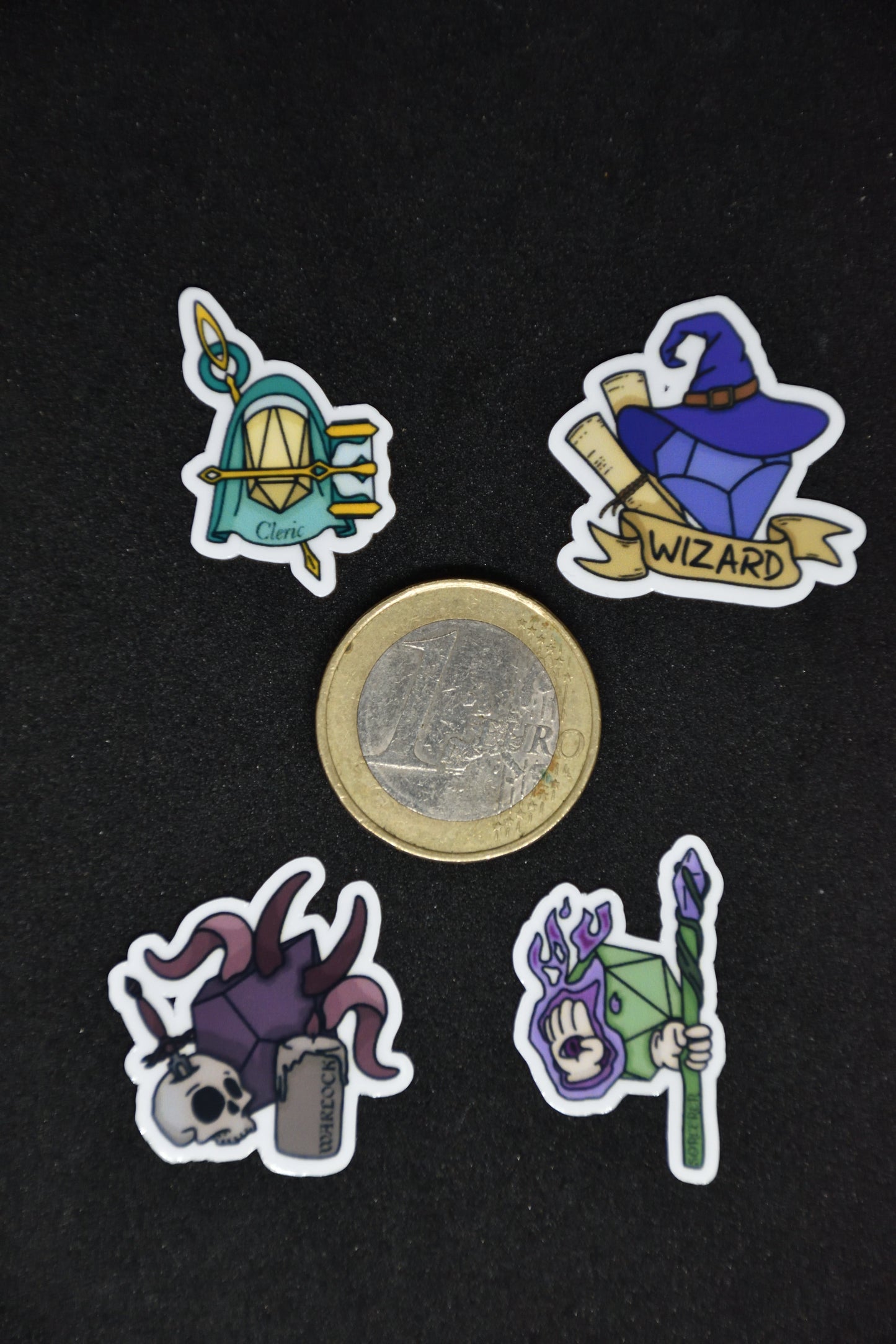 Mini TTRPG Magic Classes - Sticker Pack