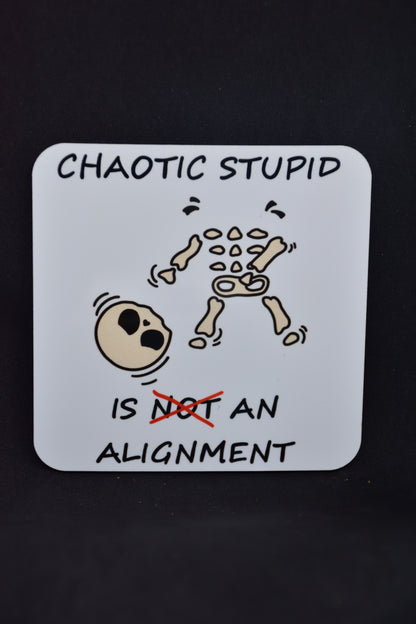 Chaotic Stupid Skelet - TTRPG Onderzetters