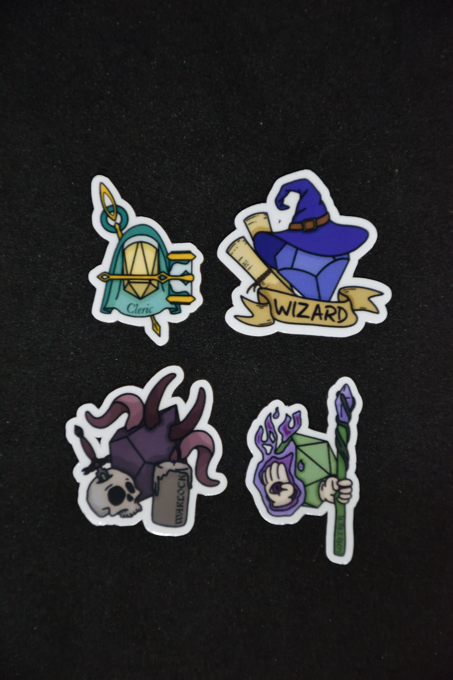 Mini TTRPG Magic Classes - Sticker Pack