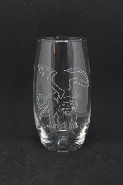 Displacer Beast - TTRPG Engraved Glasses