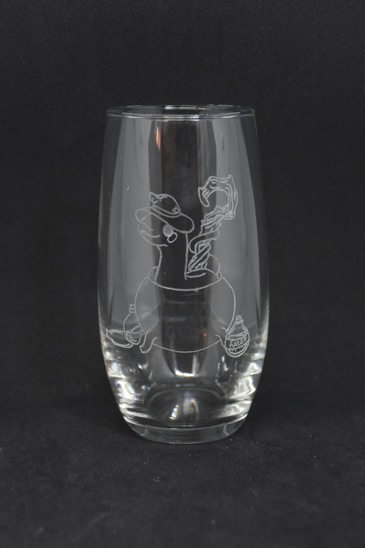 Wizard Snake Cartoon - TTRPG Engraved Glasses