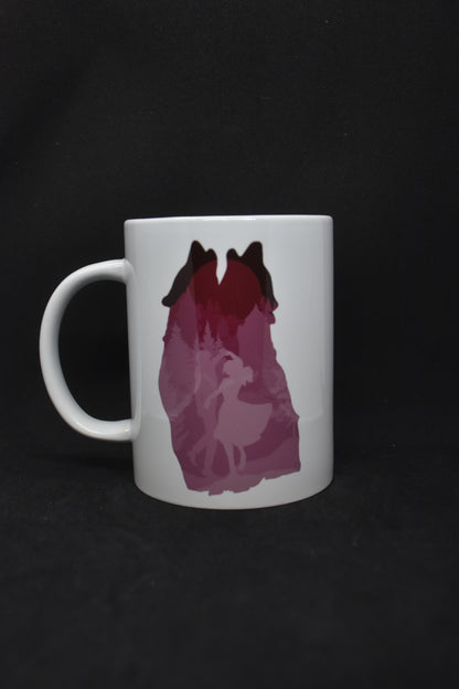 Wolves with dancing people - Fantasy Mugs