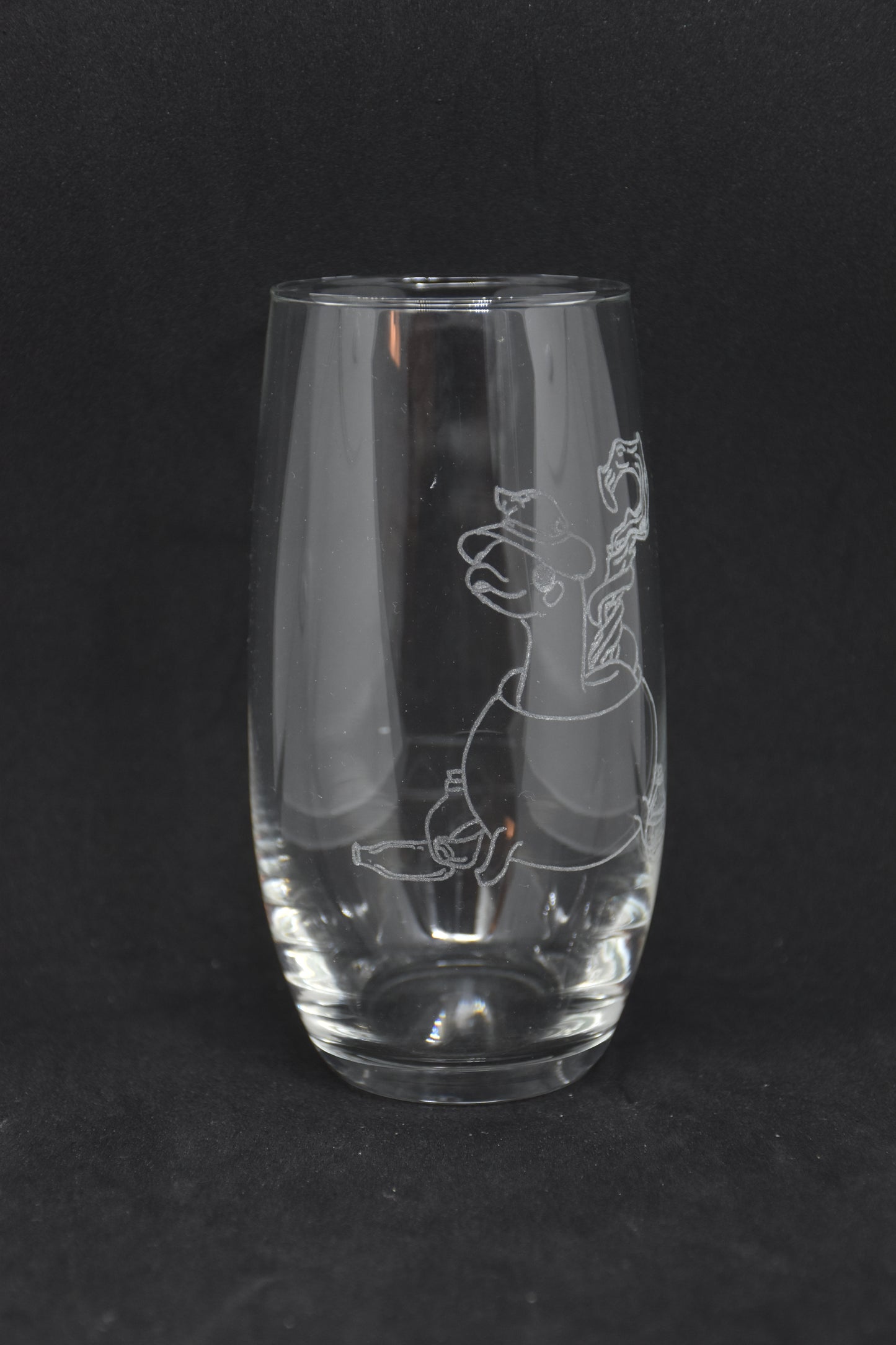 Wizard Snake Cartoon - TTRPG Engraved Glasses