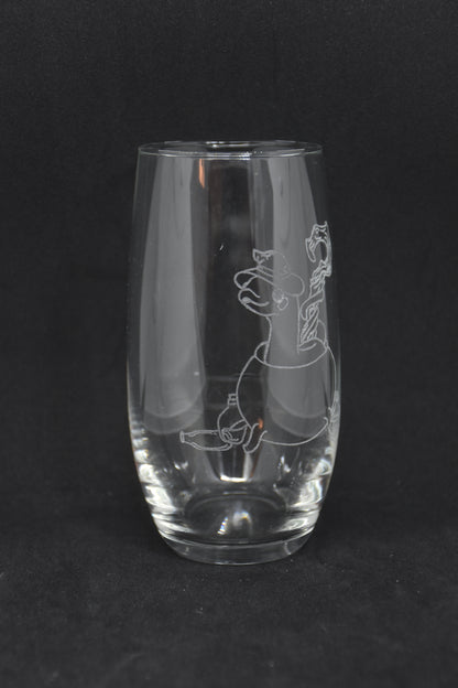 Wizard Snake Cartoon - TTRPG Engraved Glasses