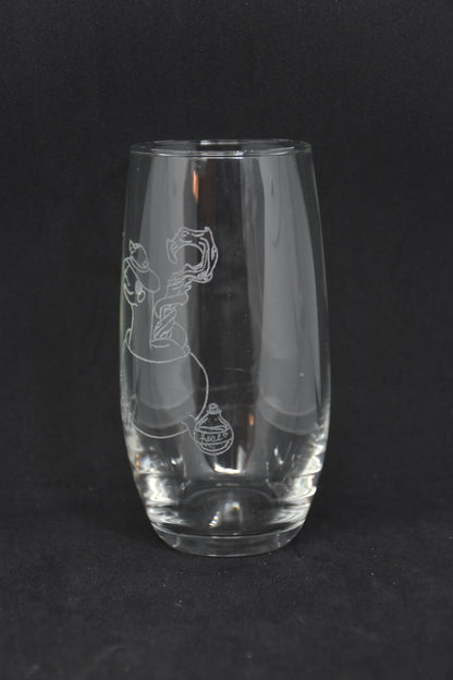 Wizard Snake Cartoon - TTRPG Engraved Glasses