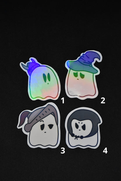 Holographic Ghosts of my Players singles - TTRPG Sticker