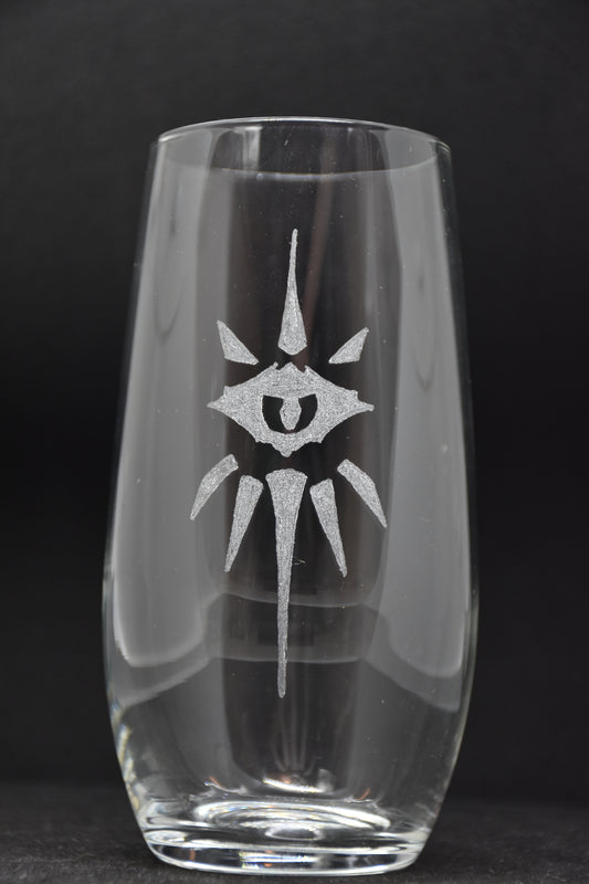 Warlock - TTRPG Engraved Glasses