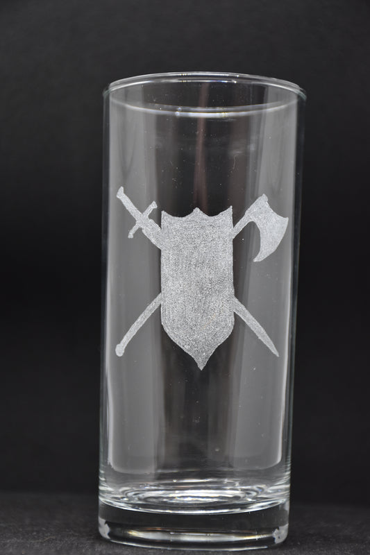 Fighter - TTRPG Engraved Glasses