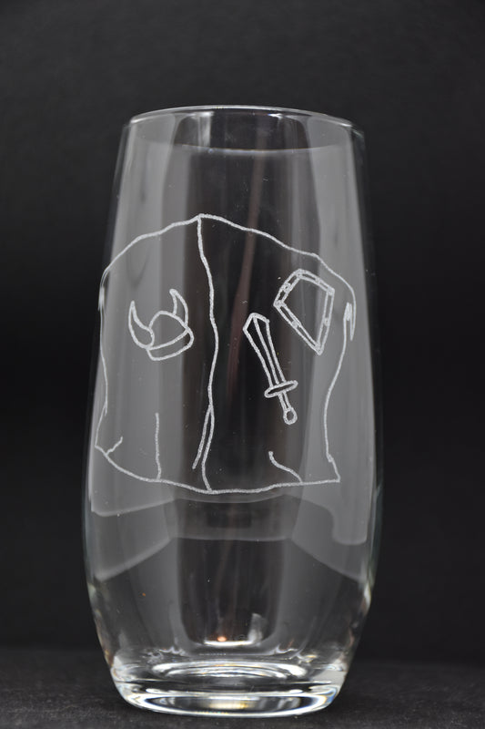 Gelatinous Cube - TTRPG Engraved Glasses