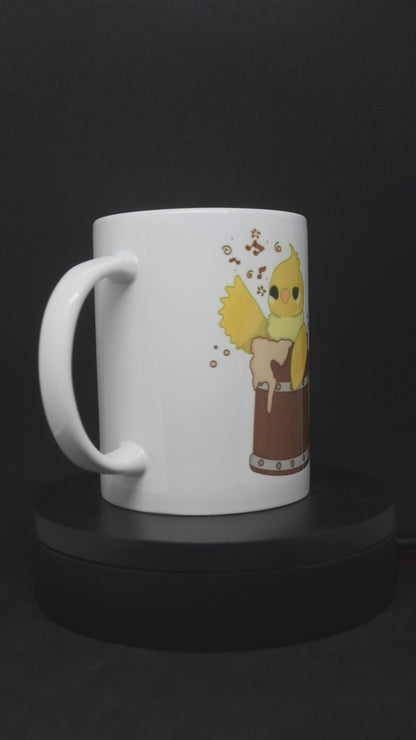 Bard Bird Cartoon - TTRPG Mugs