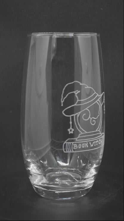 Book Witch - Fantasy Engraved Glasses