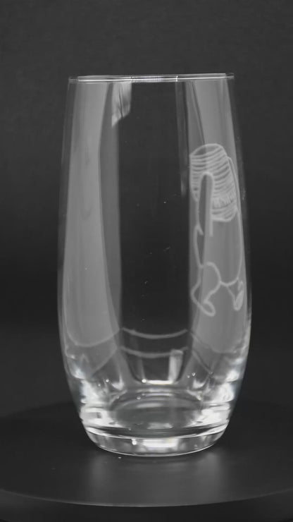 Winnie-the-Pooh with Honey Jar - Winnie-the-Pooh Engraved Glasses