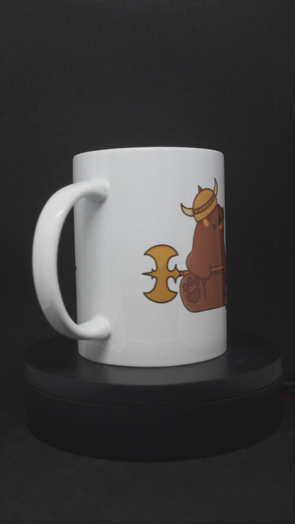 Barbarian Bear Cartoon - TTRPG Mugs